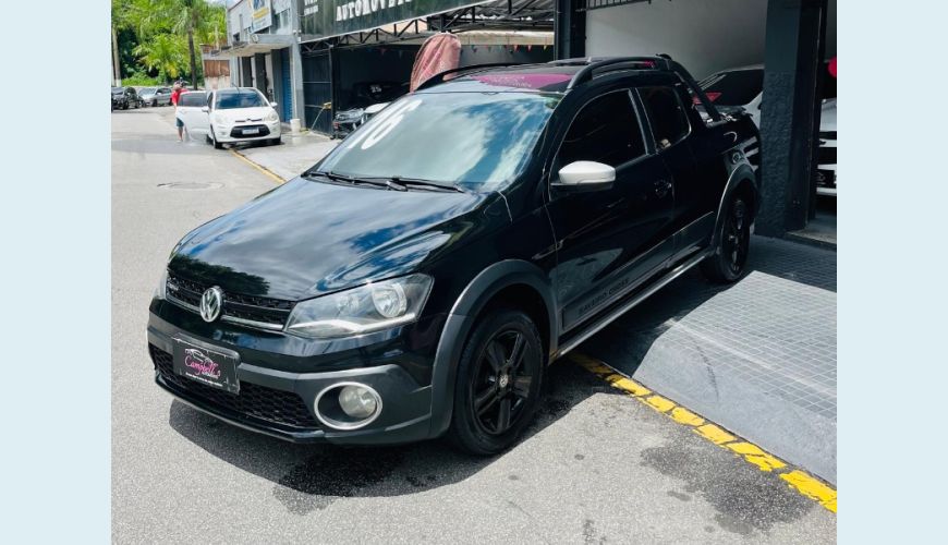 VOLKSWAGEN SAVEIRO CROSS 1.6 T.FLEX 16V CD - PRETO - 2016 Foto 3 (Grande)