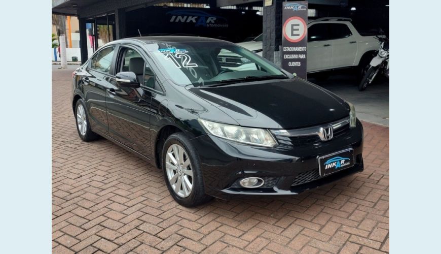 HONDA CIVIC - PRETO - 2012 Foto 3 (Grande)