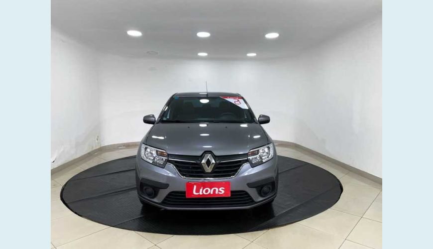 RENAULT LOGAN LIFE 1.0 12V FLEX MANUAL 4P - CINZA - 2021 Foto 3 (Grande)