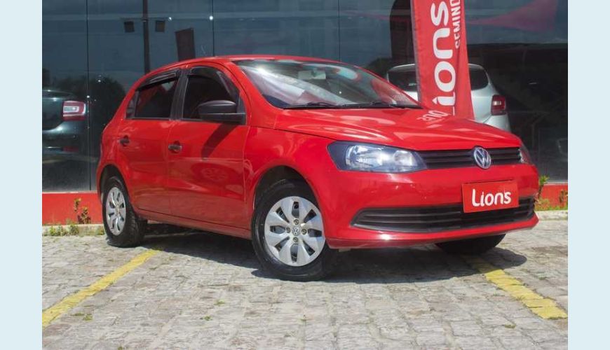 VOLKSWAGEN GOL TRENDLINE 1.0 FLEX MANUAL 2P - VERMELHO - 2015 Foto 3 (Grande)