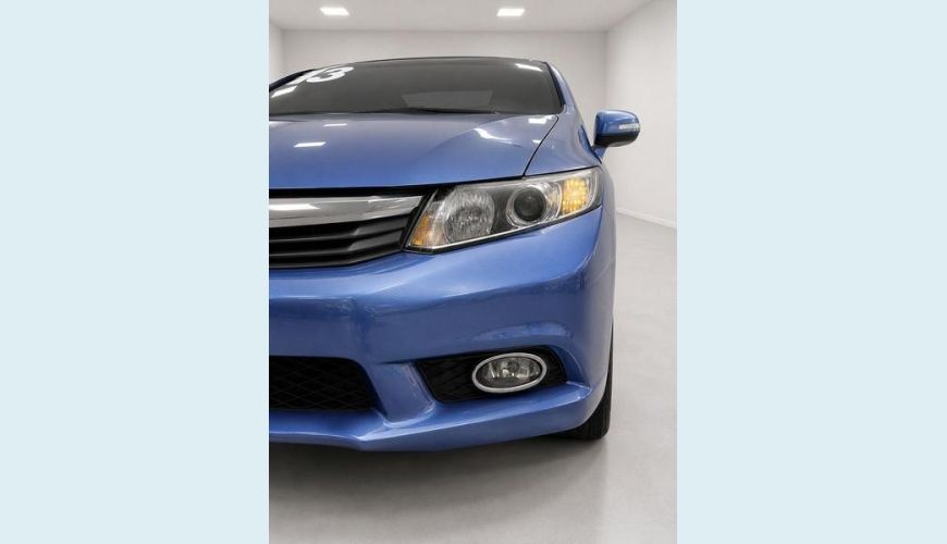 HONDA CIVIC LXS 1.8 FLEX MANUAL 4P - AZUL - 2013 Foto 3 (Grande)