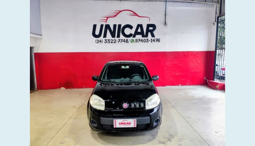 FIAT UNO FLEX MANUAL 4P - PRETO - 2014 Foto 3 (Grande)