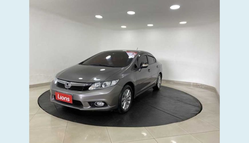 HONDA CIVIC NEW LXR 2.0 I-VTEC FLEX AUT. 4P - CINZA - 2014 Foto 3 (Grande)