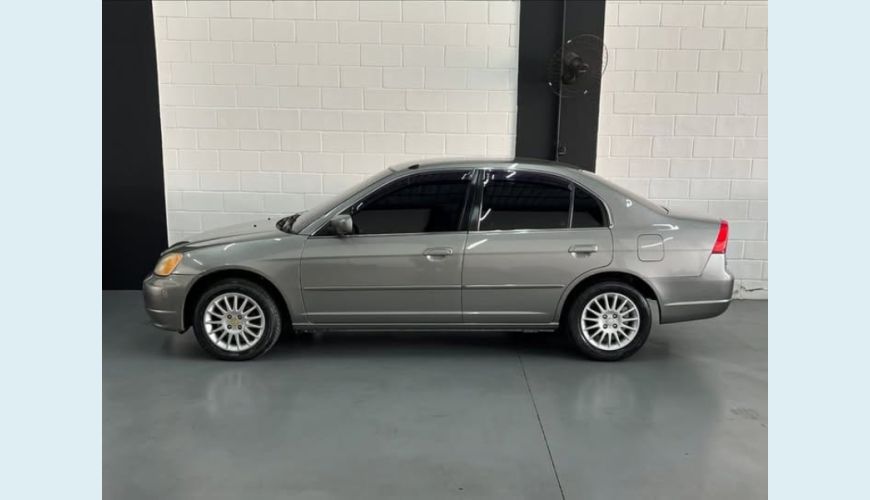 HONDA CIVIC LX/LXL 1.7 16V AUT. 4P - CINZA - 2002 Foto 3 (Grande)