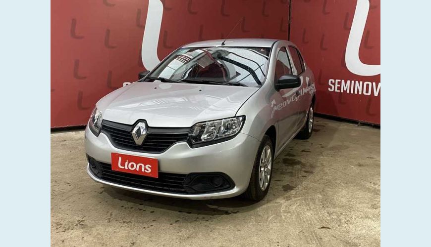RENAULT LOGAN AUTHENTIQUE 1.0 12V FLEX MANUAL 4P - PRATA - 2018 Foto 3 (Grande)