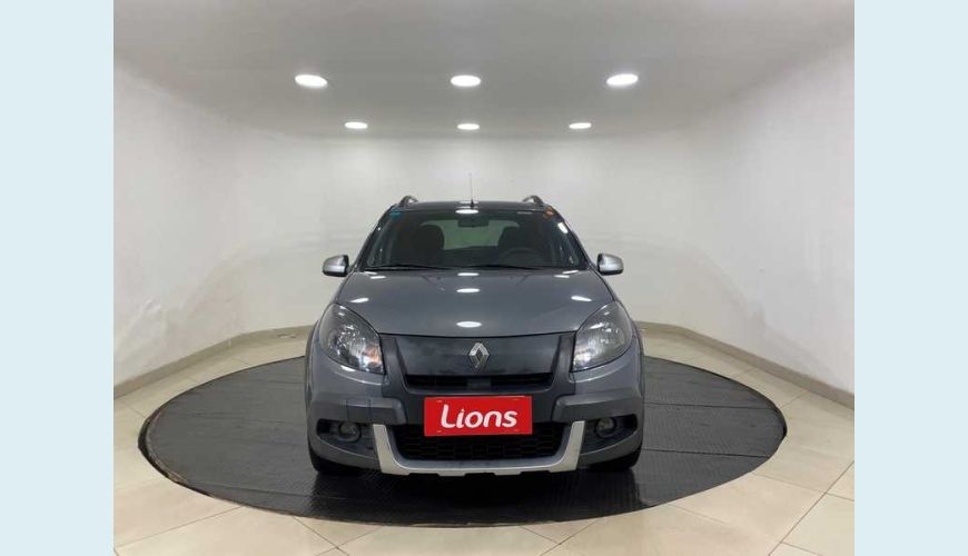 RENAULT RENAULT SANDERO STEPWAY 1.6 16V FLEX MANUAL 4P - CINZA - 2012 Foto 3 (Grande)