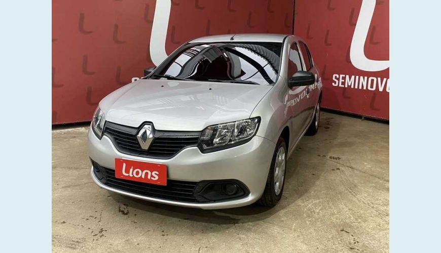 RENAULT RENAULT LOGAN AUTHENTIQUE 1.0 12V FLEX MANUAL 4P - PRATA - 2018 Foto 3 (Grande)