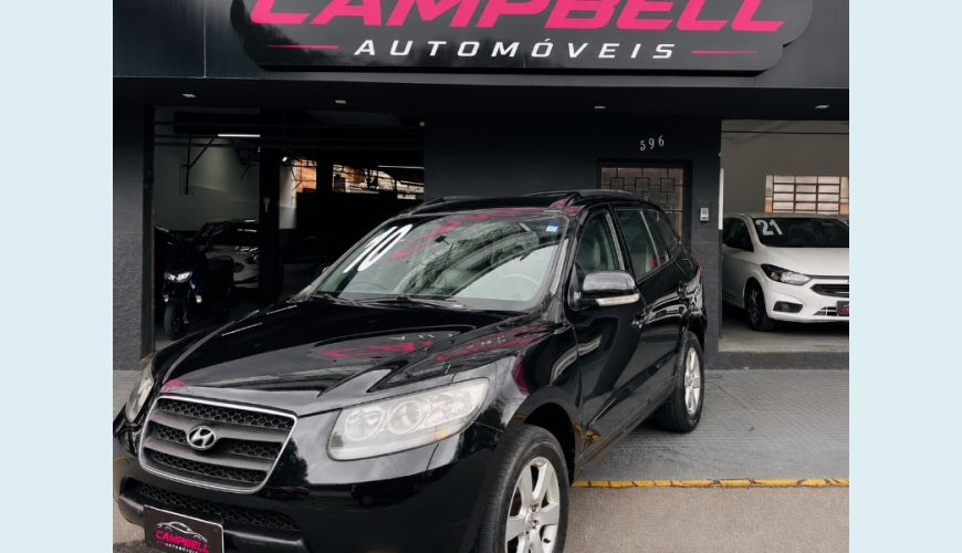 HYUNDAI SANTA FE GLS 2.7 V6 AUT. 4P - PRETO - 2010 Foto 3 (Grande)