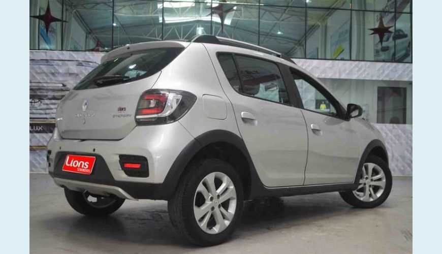 RENAULT SANDERO STEPWAY 1.6 16V FLEX MANUAL 4P - PRATA - 2017 Foto 3 (Grande)