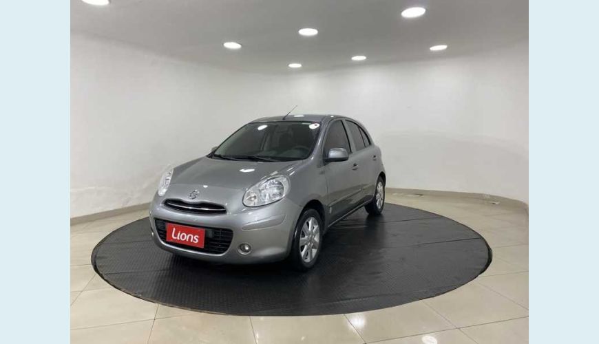 NISSAN MARCH S 1.6 16V FLEX MANUAL 4P - CINZA - 2013 Foto 3 (Grande)