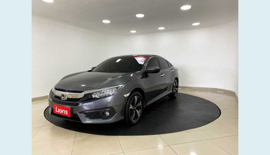 HONDA HONDA CIVIC TOURING 1.5 TURBO AUT. 4P - CINZA - 2019 Foto 3 (Grande)
