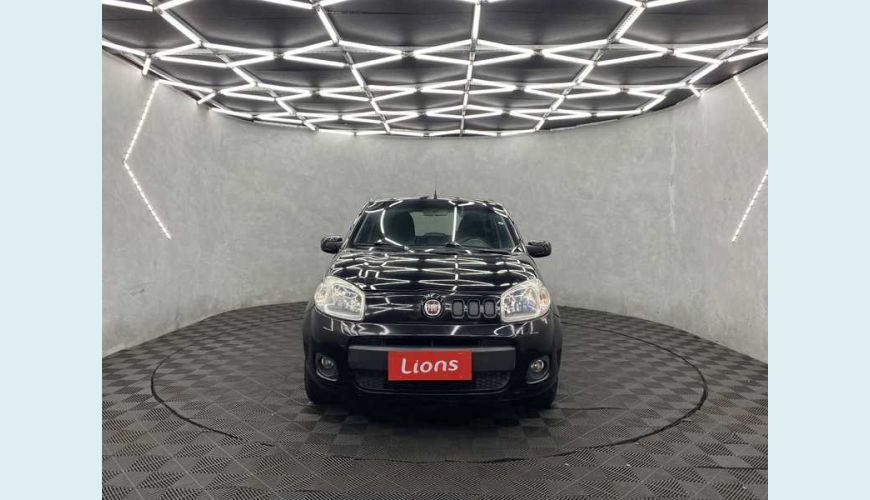 FIAT UNO ATTRACTIVE 1.4 8V FLEX MANUAL 4P - PRETO - 2011 Foto 3 (Grande)