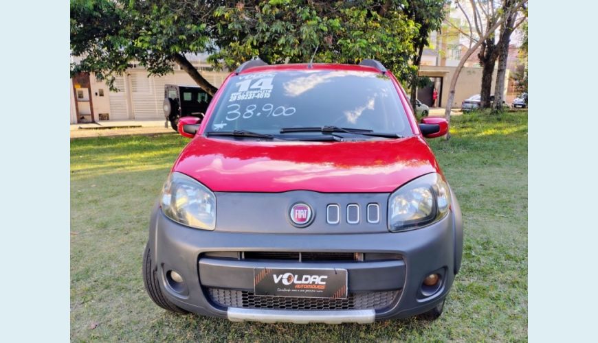 FIAT UNO FLEX MANUAL 5P - VERMELHO - 2014 Foto 3 (Grande)