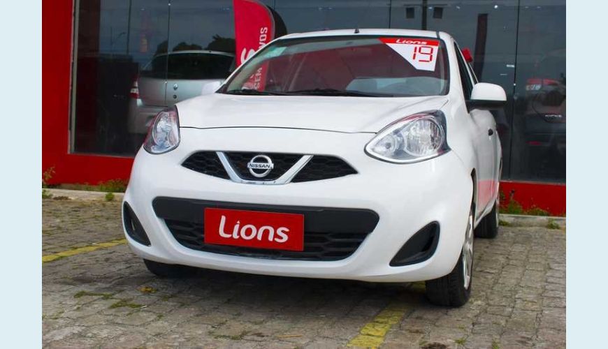 NISSAN MARCH S 1.0 12V FLEX MANUAL 4P - BRANCO - 2019 Foto 3 (Grande)