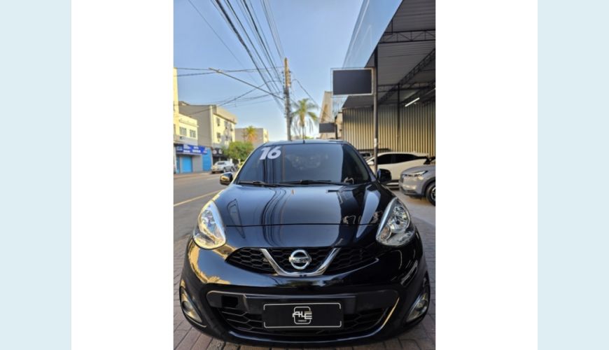 NISSAN MARCH FLEX MANUAL 4P - PRETO - 2016 Foto 3 (Grande)