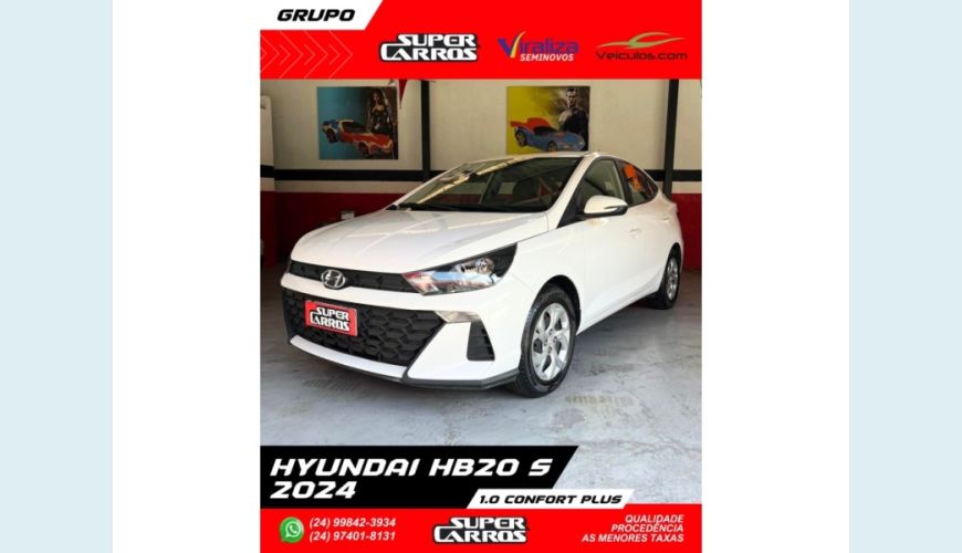 HYUNDAI HYUNDAI HB 20S FLEX MANUAL 4P - BRANCO - 2024 Foto 3 (Grande)