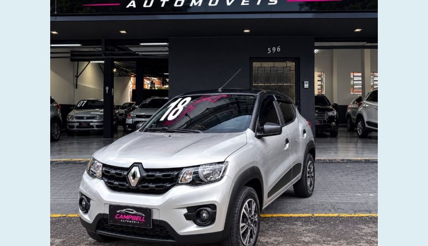 RENAULT KWID ZEN 1.0 FLEX 12V 5P MEC. - PRATA - 2018 Foto 3 (Grande)