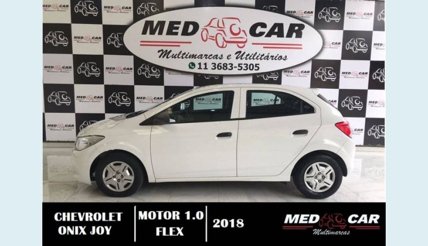 CHEVROLET ONIX 1.0 MPFI JOY 8V FLEX 4P MANUAL - BRANCO - 2018 Foto 4 (Grande)