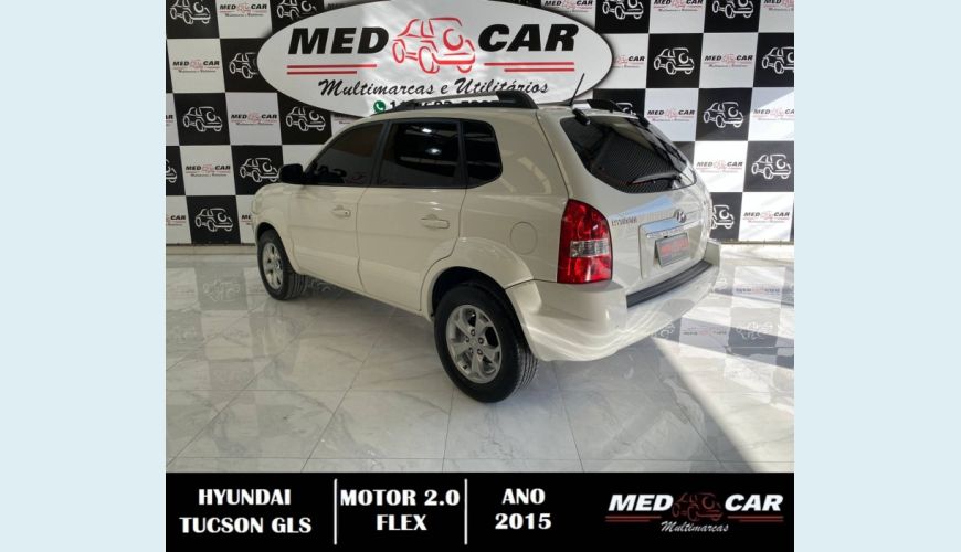 HYUNDAI TUCSON 2.0 MPFI GLS 16V 143CV 2WD FLEX 4P AUT. - BRANCO - 2015 Foto 4 (Grande)