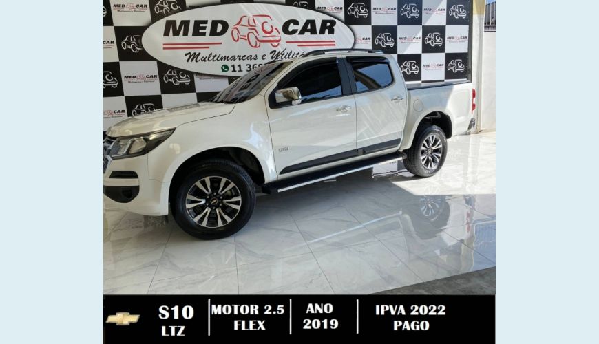 CHEVROLET S-10 2.5 LTZ 4X2 CD 16V FLEX 4P AUT. - BRANCO - 2019 Foto 4 (Grande)