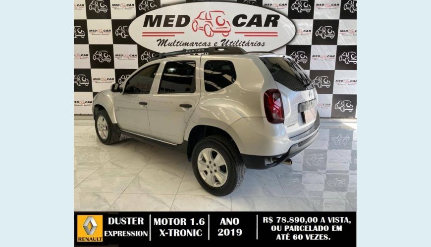 RENAULT DUSTER 1.6 16V SCE FLEX EXPRESSION X-TRONIC - PRATA - 2019 Foto 4 (Grande)
