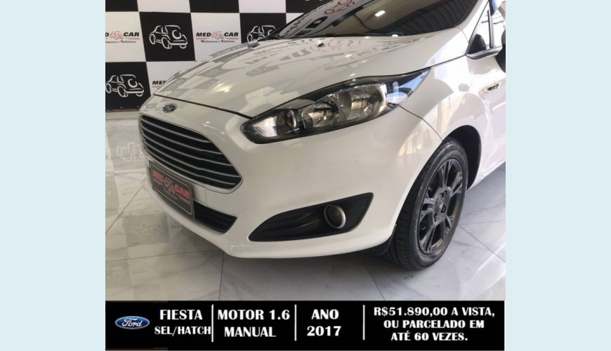 FORD FIESTA 1.6 SEL HATCH 16V FLEX 4P MANUAL - BRANCO - 2017 Foto 4 (Grande)