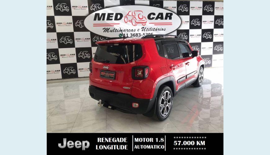 JEEP RENEGADE 1.8 16V FLEX LONGITUDE 4P AUT. - VERMELHO - 2016 Foto 4 (Grande)