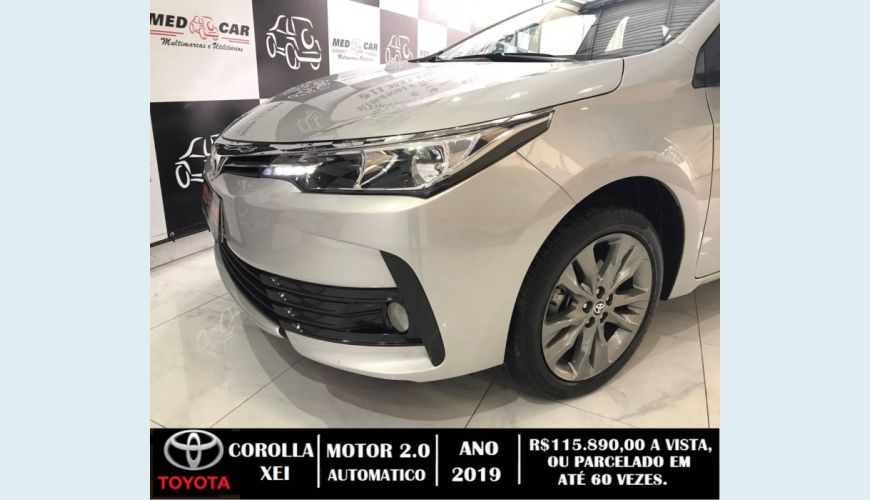 TOYOTA COROLLA 2.0 XEI 16V FLEX 4P AUT. - PRATA - 2019 Foto 4 (Grande)
