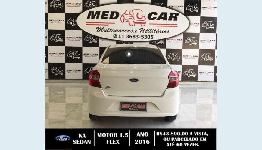 FORD KA 1.5 SIGMA FLEX SE MANUAL - BRANCO - 2016 Foto 4 (Grande)