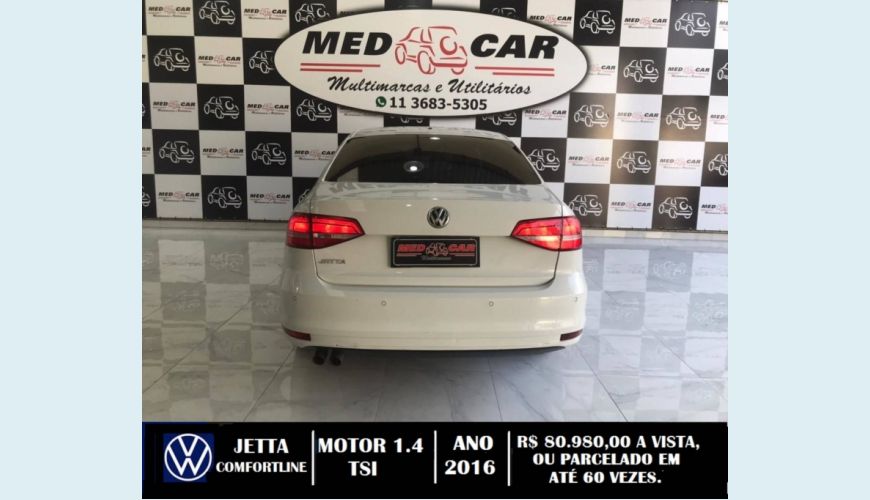 VOLKSWAGEN JETTA 1.4 16V TSI COMFORTLINE 4P TIPTRONIC - BRANCO - 2016 Foto 4 (Grande)
