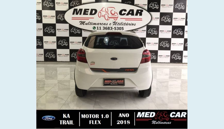 FORD KA 1.0 TI-VCT FLEX SE TRAIL MANUAL - BRANCO - 2018 Foto 4 (Grande)