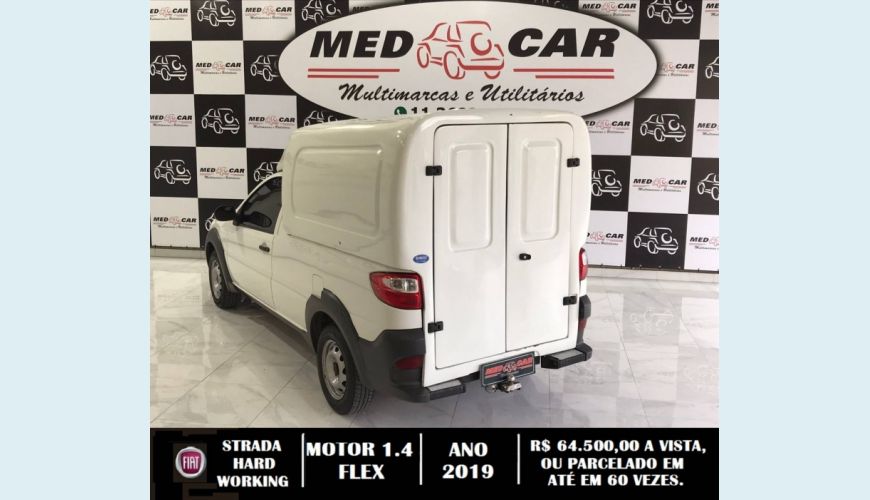 FIAT STRADA 1.4 MPI HARD WORKING CS 8V FLEX 2P MANUAL - BRANCO - 2019 Foto 4 (Grande)