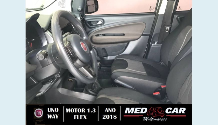 FIAT UNO 1.3 FIREFLY FLEX WAY 4P MANUAL - PRATA - 2018 Foto 4 (Grande)