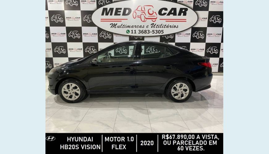 HYUNDAI HB 20S 1.0 12V FLEX VISION MANUAL - PRETO - 2020 Foto 4 (Grande)