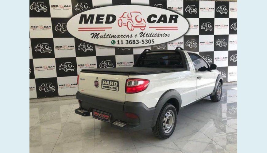 FIAT STRADA 1.4 MPI HARD WORKING CS 8V FLEX 2P MANUAL - BRANCO - 2020 Foto 4 (Grande)