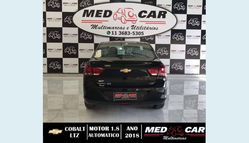 CHEVROLET COBALT 1.8 MPFI LTZ 8V FLEX 4P AUT. - PRETO - 2018 Foto 4 (Grande)