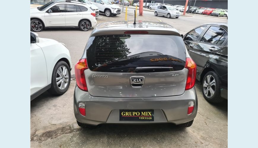 KIA PICANTO 1.0 EX 12V FLEX 4P MANUAL - CINZA - 2014 Foto 4 (Grande)