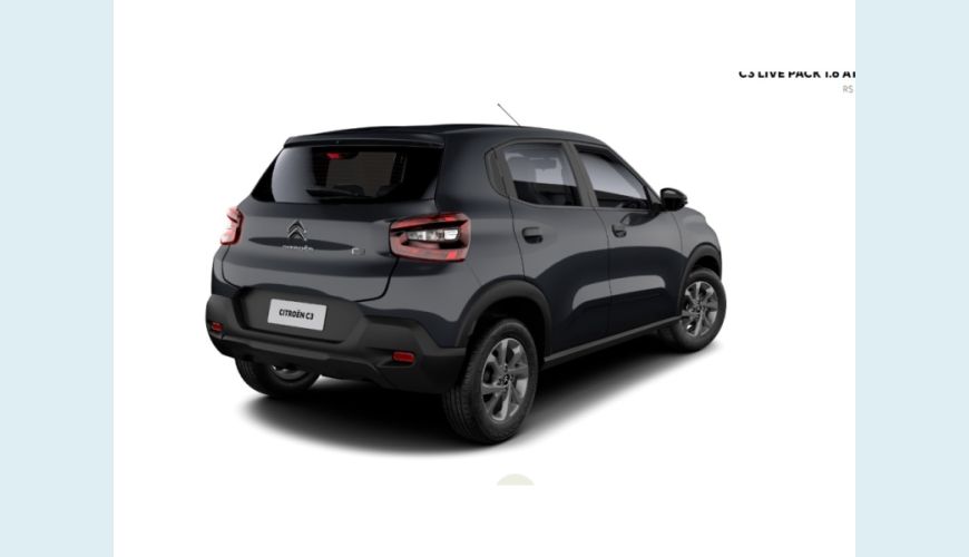 CITROËN C3 1.6 16V FLEX LIVE PACK AT6 - CINZA - 2024 Foto 4 (Grande)