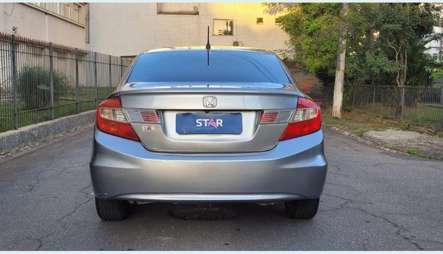 HONDA CIVIC LXS - CINZA - 2013 Foto 4 (Grande)
