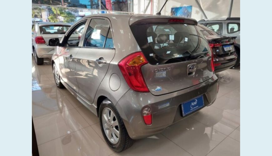 KIA PICANTO 1.0 EX 12V FLEX 4P MANUAL - CINZA - 2014 Foto 4 (Grande)