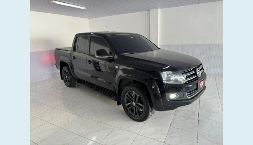 VOLKSWAGEN AMAROK 2.0 HIGHLINE 4X4 CD 16V TURBO INTERCOOLER DIESEL 4P AUT. - PRETO - 2015 Foto 4 (Grande)