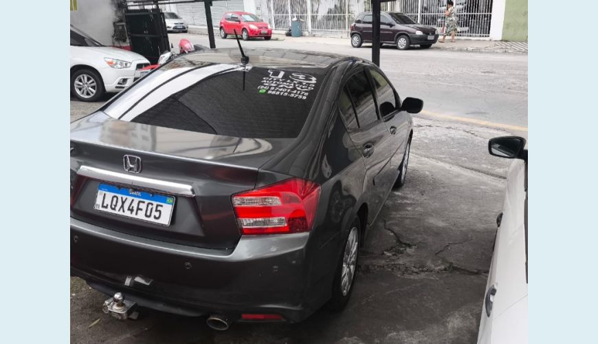 HONDA CITY SEDAN LX 1.5 FLEX 16V 4P AUT. - CINZA - 2013 Foto 4 (Grande)
