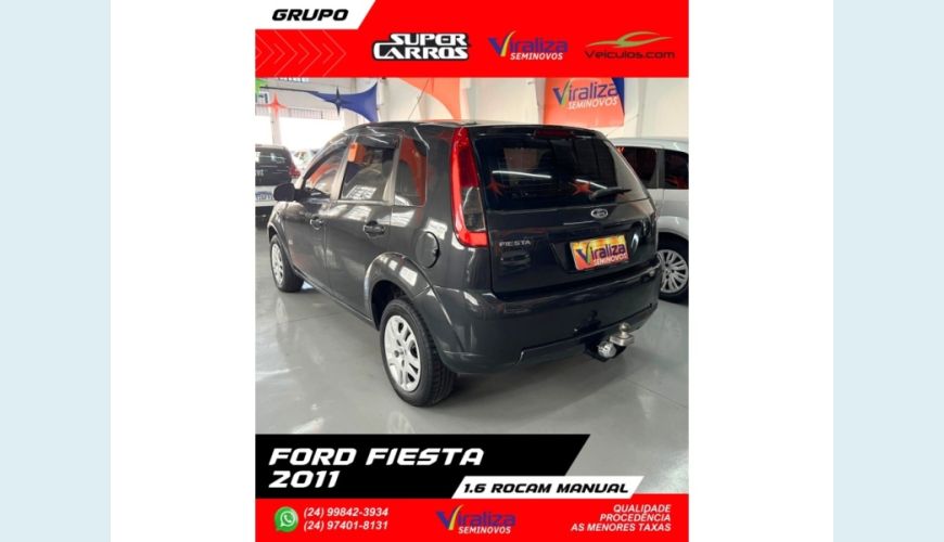 FORD FIESTA - CINZA - 2011 Foto 4 (Grande)