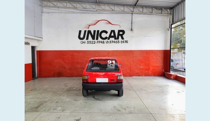 FIAT UNO - VERMELHO - 1991 Foto 4 (Grande)