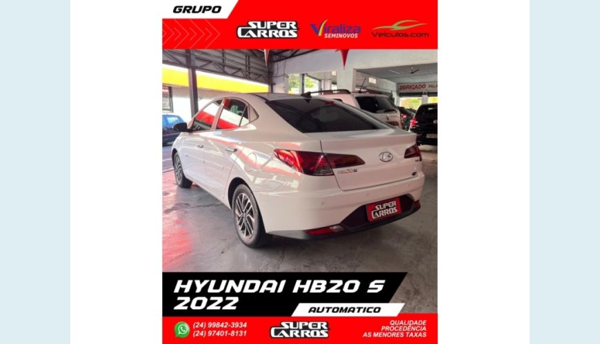 HYUNDAI HB 20S - BRANCO - 2022 Foto 4 (Grande)
