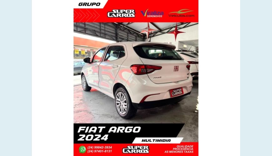 FIAT ARGO - BRANCO - 2024 Foto 4 (Grande)
