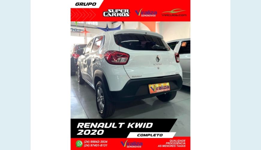 RENAULT KWID - BRANCO - 2020 Foto 4 (Grande)