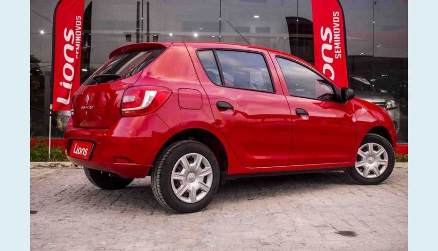 RENAULT SANDERO AUTHENTIQUE 1.0 12V SCE FLEX - VERMELHO - 2019 Foto 4 (Grande)