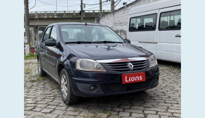 RENAULT LOGAN EXPRESSION 1.0 16V FLEX - AZUL - 2012 Foto 4 (Grande)