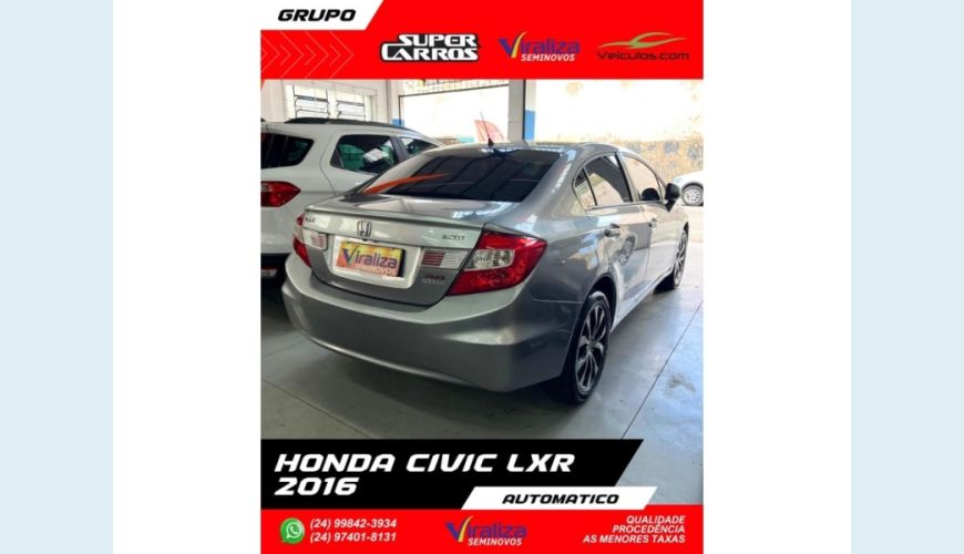 HONDA CIVIC - CINZA - 2016 Foto 4 (Grande)